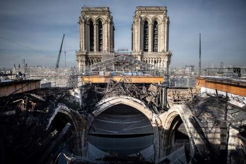 Notre Dame: la histórica catedral aún se recupera del incendio