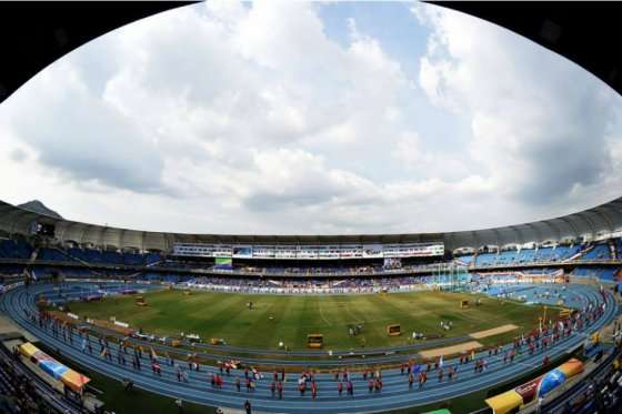 Estadio Pascual Guerrero de Cali, donde se realizó el Mundial Juvenil de Atletismo 2015 y se celebraría una parada de la Liga de Diamante. / Archivo