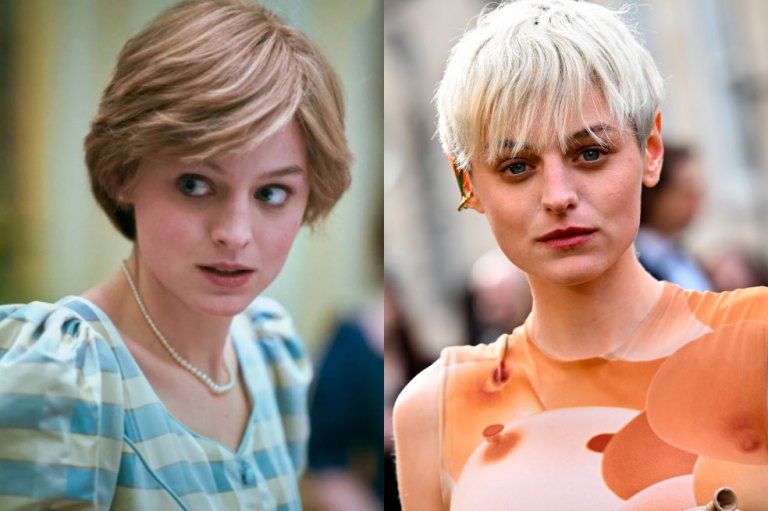 Muy diferente a Lady Di apareció Emma Corrin en los premios Olivier