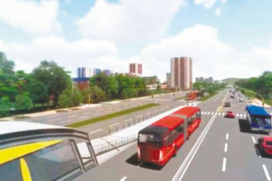 Render que muestra detalles del diseño de la troncal de Transmilenio por la avenida Boyacá. / IDU