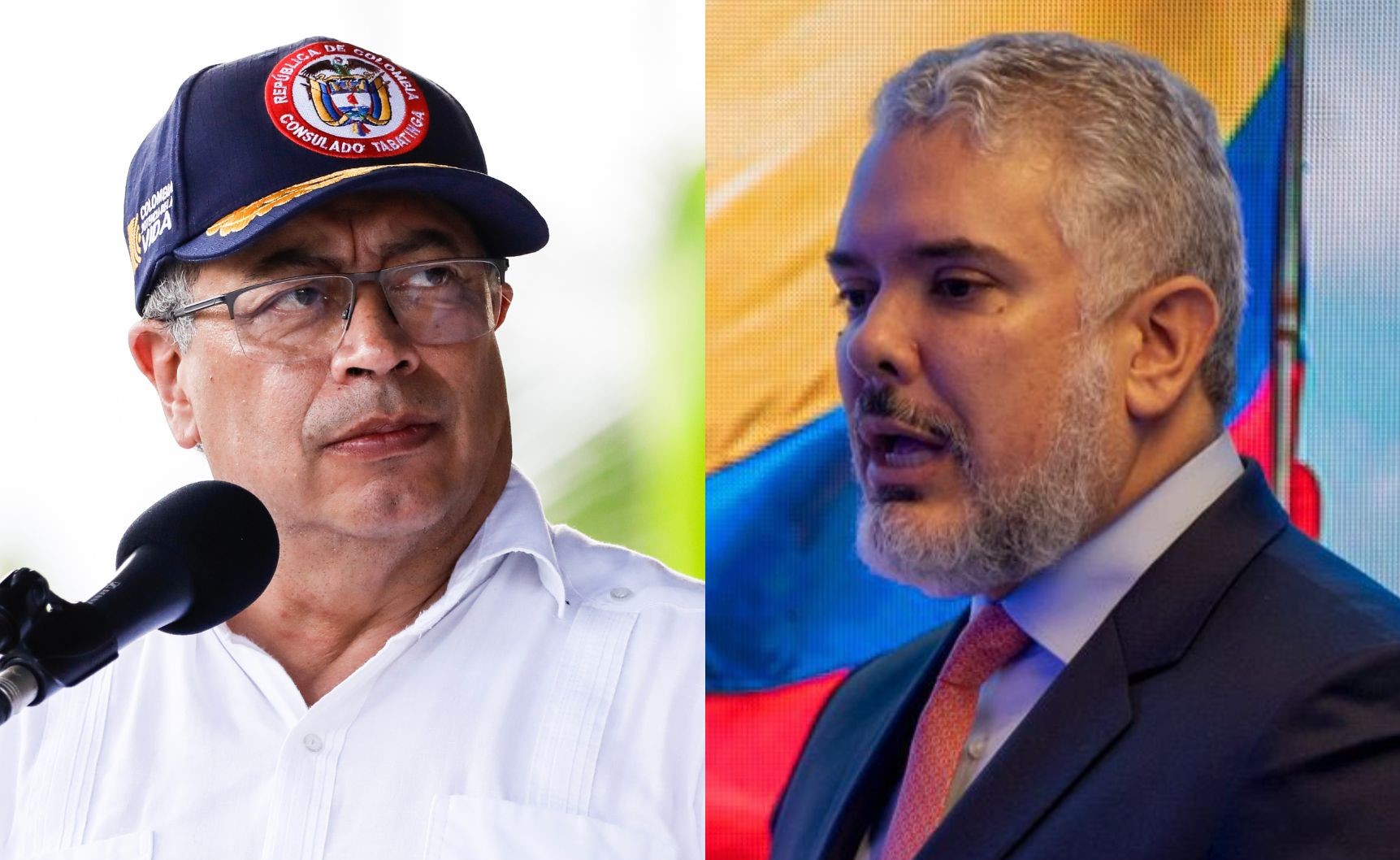 Presidente Gustavo Petro y expresidente Iván Duque.