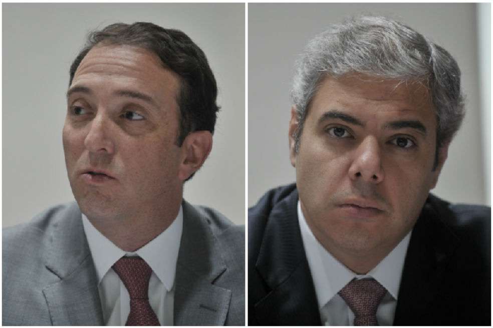 Álvaro Pimentel, presidente Corpbanca Colombia y Milton Maluhy, Ceo de Itaú Chile. /Óscar Pérez – El Espectador