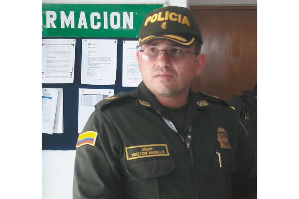 El mayor de la Policía Héctor Fabio Murillo Rojas. / Cortesía Fiscalía
