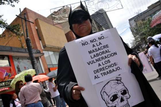 Protestas de la rama de la Justicia. 