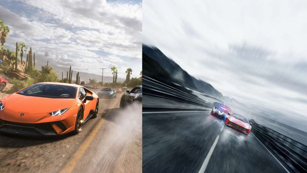 Forza Horizon 5 fue lanzado por primera vez fuera del ecosistema Xbox a principios de 2025 y Need for Speed Rivals hace parte de su catálogo de Xbox Game Pass.