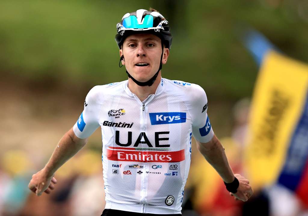 Cauterets-cambasque (France), 06/07/2023.- Slovenian rider Tadej Pogacar of team UAE Team Emirates wins the 6th stage of the Tour de France 2023, a 144,9km race from Tarbes to Cauterets-Cambasque, France 06 July 2023. (Ciclismo, Francia, Eslovenia) EFE/EPA/CHRISTOPHE PETIT TESSON