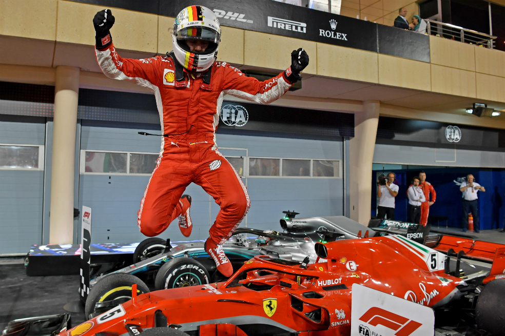 Sebastian Vettel, piloto del equipo Ferrari.  / AFP