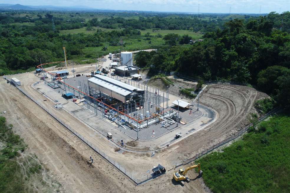 Vista aérea de la estación compresora de gas Malena en Puerto Berrío (Antioquia). / Promigas