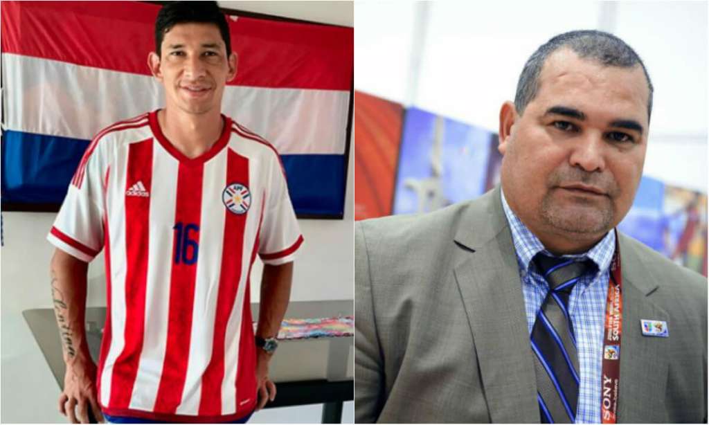 Roberto Ovelar (izq.) y Jose Luis Chilavert. / EFE y Archivo particular