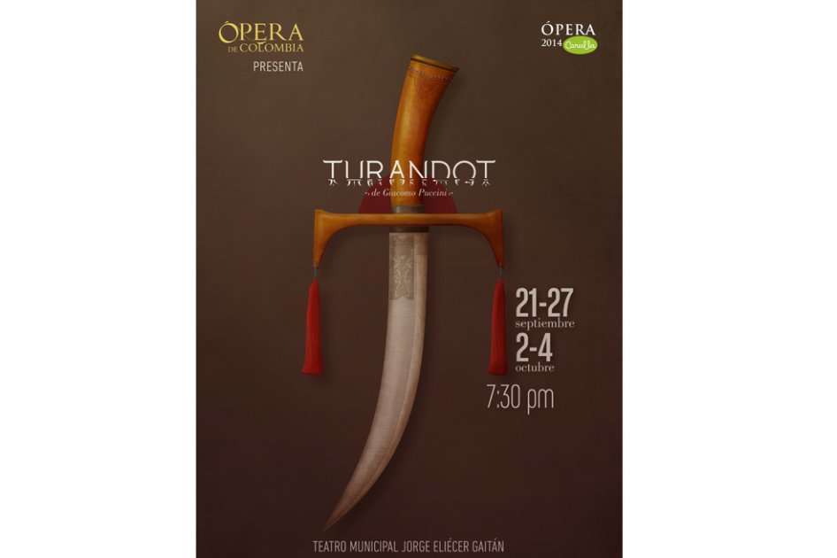 Afiche de la temporada de ópera 2014.