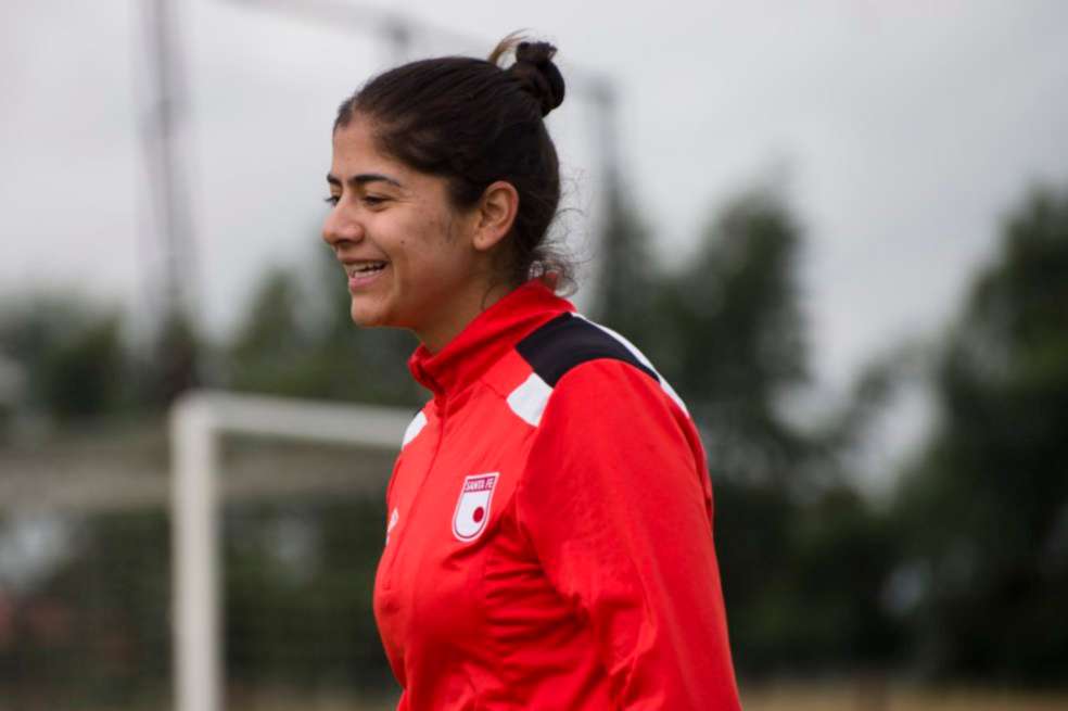 Catalina Usme ha disputado con la selección Colombia, los Olímpicos de Río 2016 y los Mundiales de Alemania 2011 y Canadá 2015. / Cortesía Santa Fe