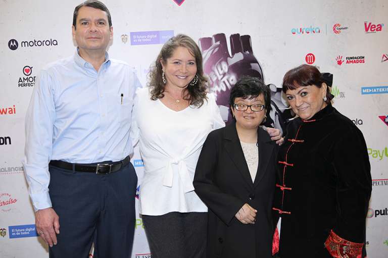 Alex Petersen, Martha Liliana Ruiz, Catalina Molina y Maru Yamayusa