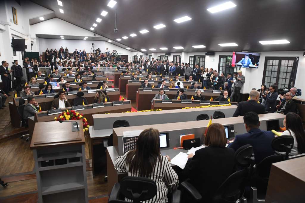 Instalación del Concejo de Bogotá 2020 – 2024 con la presencia de la alcaldesa electa de Bogotá, Claudia López