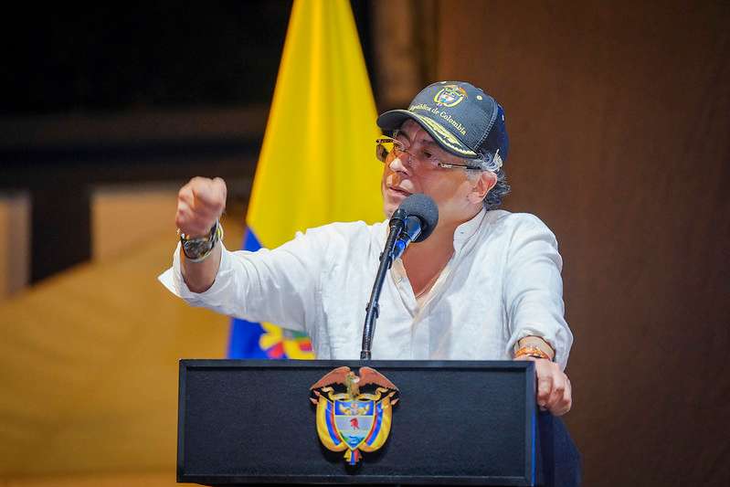 El presidente Gustavo Petro durante el lanzamiento de la jornada deportiva escolar complementaria en Ocaña.
