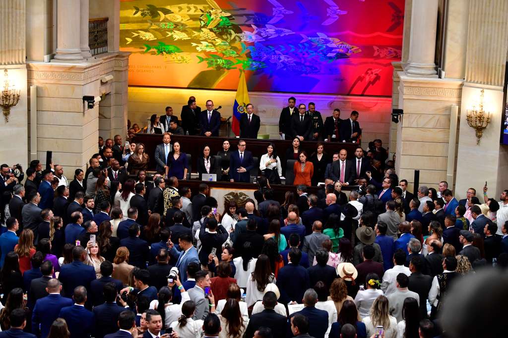 Presidente de Colombia durante la instalación del congreso de la república para el periodo 2026 - 2030