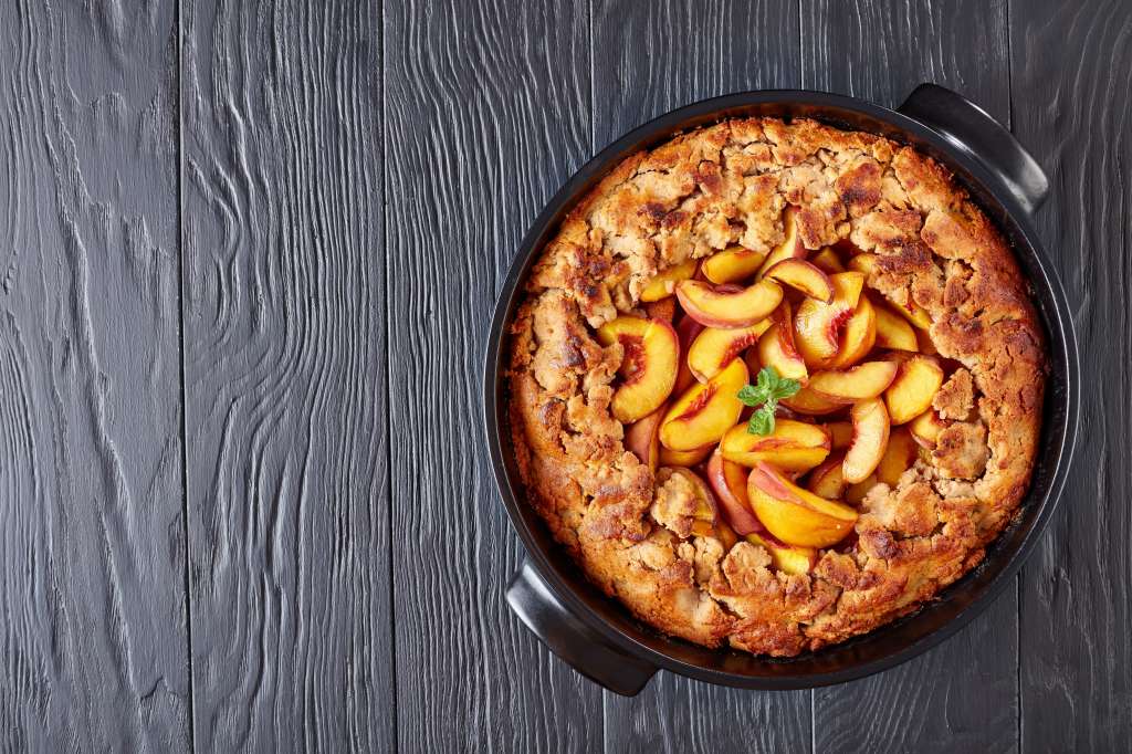 Crumble de durazno