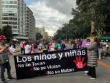 Marchas en Bogotá rechazaron aumento de feminicidios y violencia contra los niños