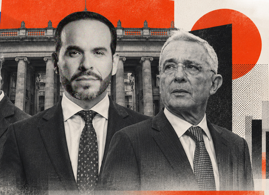 El mandatario electo Abelardo de la Espriella y el expresidente Álvaro Uribe Vélez.
