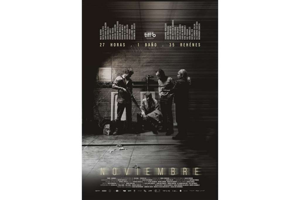 Afiche oficial de "Noviembre", película basada en la Toma del Palacio de Justicia.