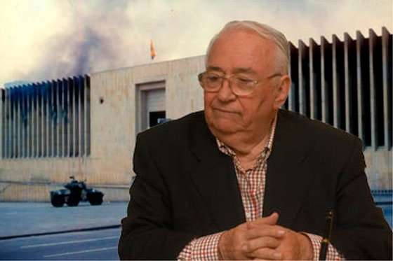 El expresidente Belisario Betancur.
