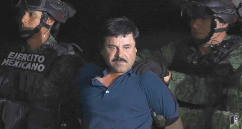 Joaquín “Chapo” Guzmán fue recapturado por las autoridades mexicanas el 2 de enero de 2016 tras haber escapado de la cárcel. / AFP