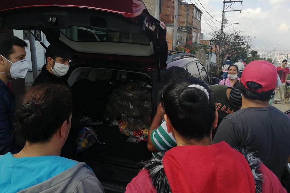 Esta imagen hace parte del material probatorio con el que Ramos demuestra que ese día estuvo adelantando entregas de mercados. / Cortesía