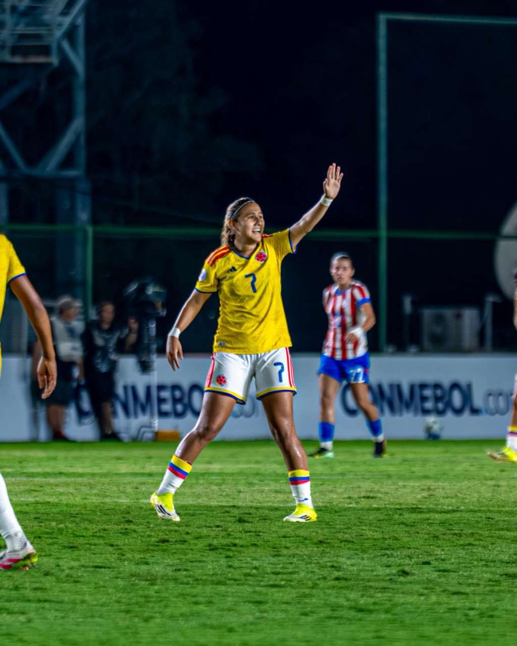 Isabella Díaz, autora del único gol de la selección femenina de Colombia en el hexagonal final del Sudamericano Sub-20 Paraguay 2026.