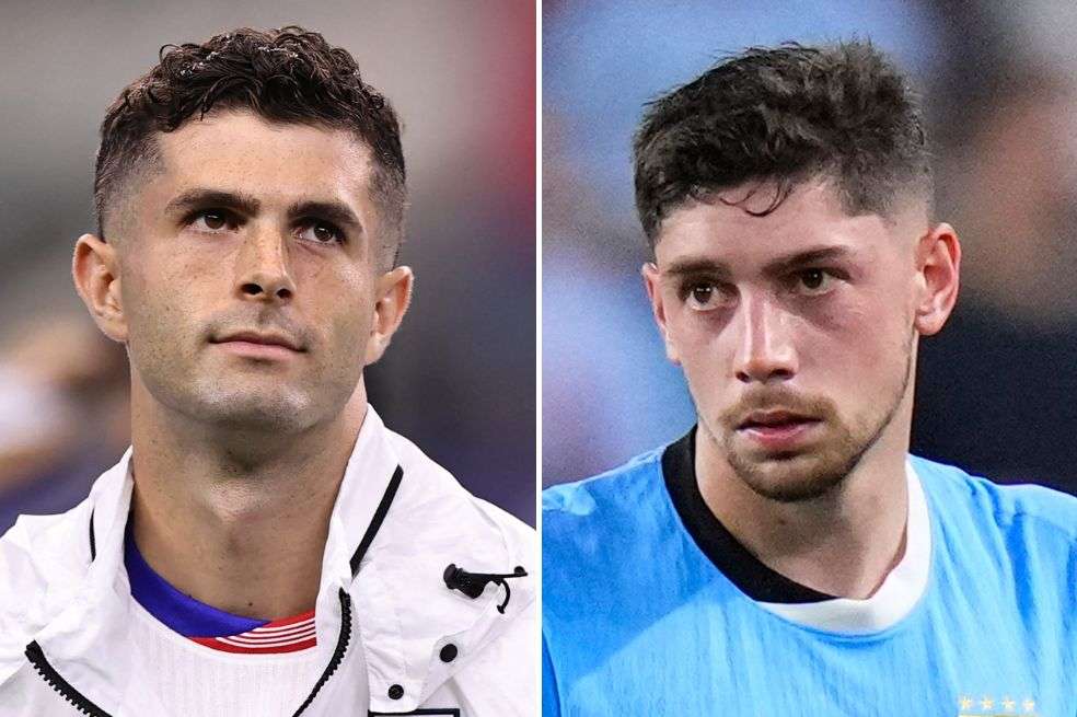 Cristian Pulisic (Estados Unidos) y Federico Valverde (Uruguay), figuras de la Copa América 2024.