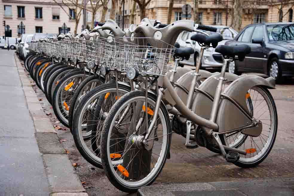 Así lucen las bicicletas de Vélib, el sistema público de la capital francesa. / 123rf