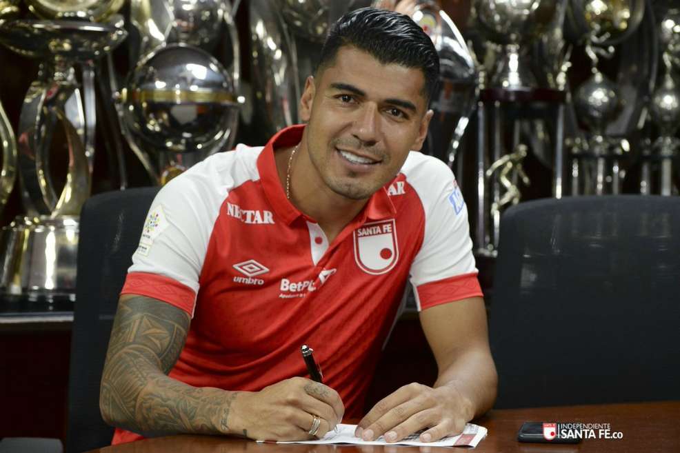 Jefferson Duque cuenta con 81 goles en el fútbol colombiano. / @SantaFe