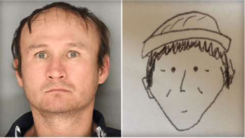 Con este boceto la Policía de Pensilvania logró identificar a un ladrón