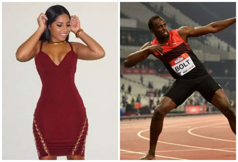 Kasi Bennet y Usain Bolt llevarían juntos más de dos años. / @Kasi__b - AFP