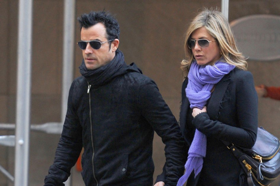 Justin Theroux y Jennifer Aniston.