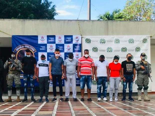 En la operación fueron capturadas otras nueve personas, señaladas de trabajar con "el señor".