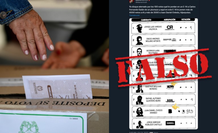 Registraduría alerta por información falsa sobre resultados en formularios E-14