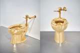 Inodoro de oro de Maurizio Cattelan se vende por 12,1 millones de dólares en Nueva York