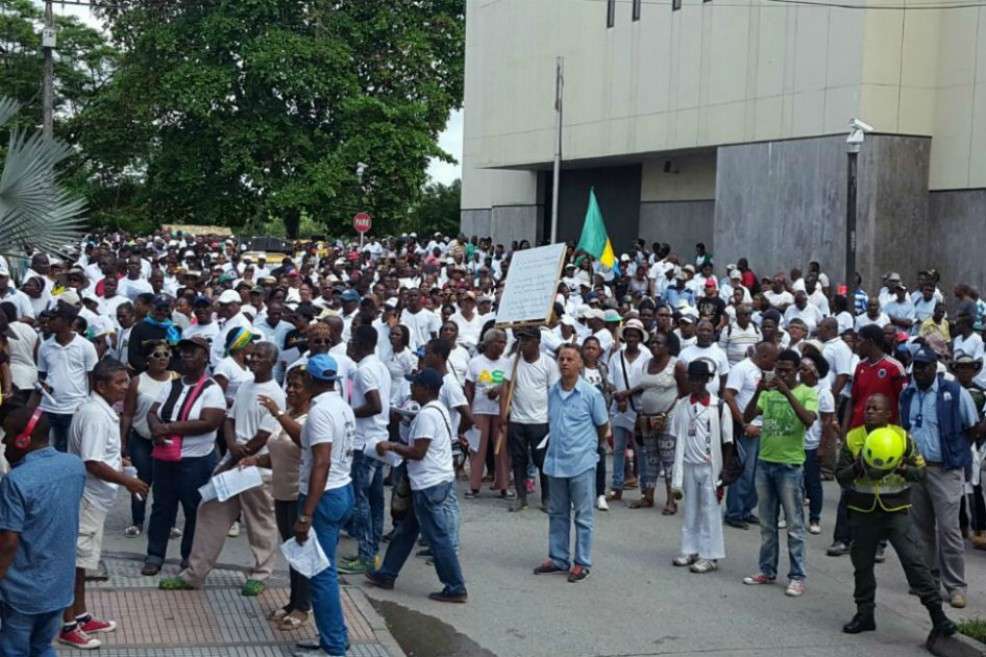 Imagen del paro de Chocó que se llevó a cabo en mayo de 2017. / Cortesía