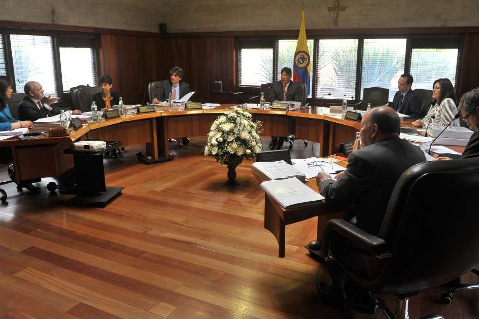 La Sala Plena de la Corte Constitucional está compuesta por nueve magistrados. Seis de ellos son hombres y solo tres son mujeres. / Óscar Pérez
