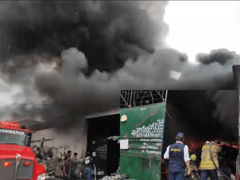 Se registró incendio en bodega de reciclaje de Bucaramanga