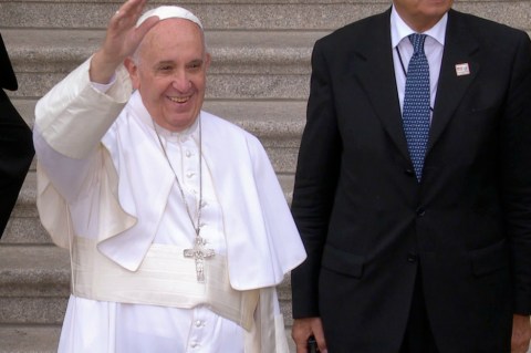 Así fue el recorrido del papa Francisco hasta la Nunciatura Apostólica
