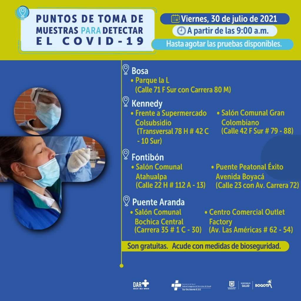 Pruebas Covid gratuitas