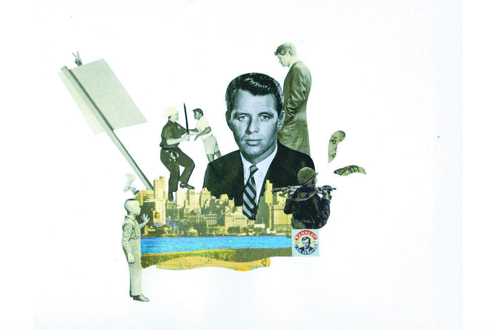 Robert Francis Kennedy y los Estados Unidos de los 60: un polvorín. / Ilustración por Tania Bernal