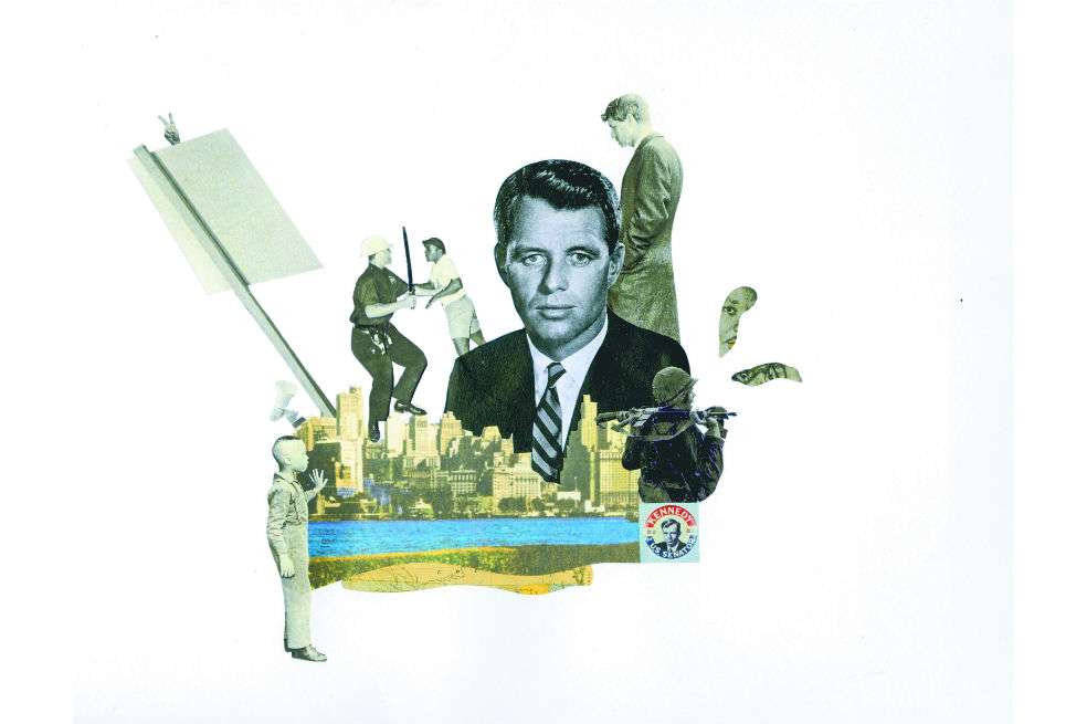 Robert Francis Kennedy y los Estados Unidos de los 60: un polvorín. / Ilustración por Tania Bernal