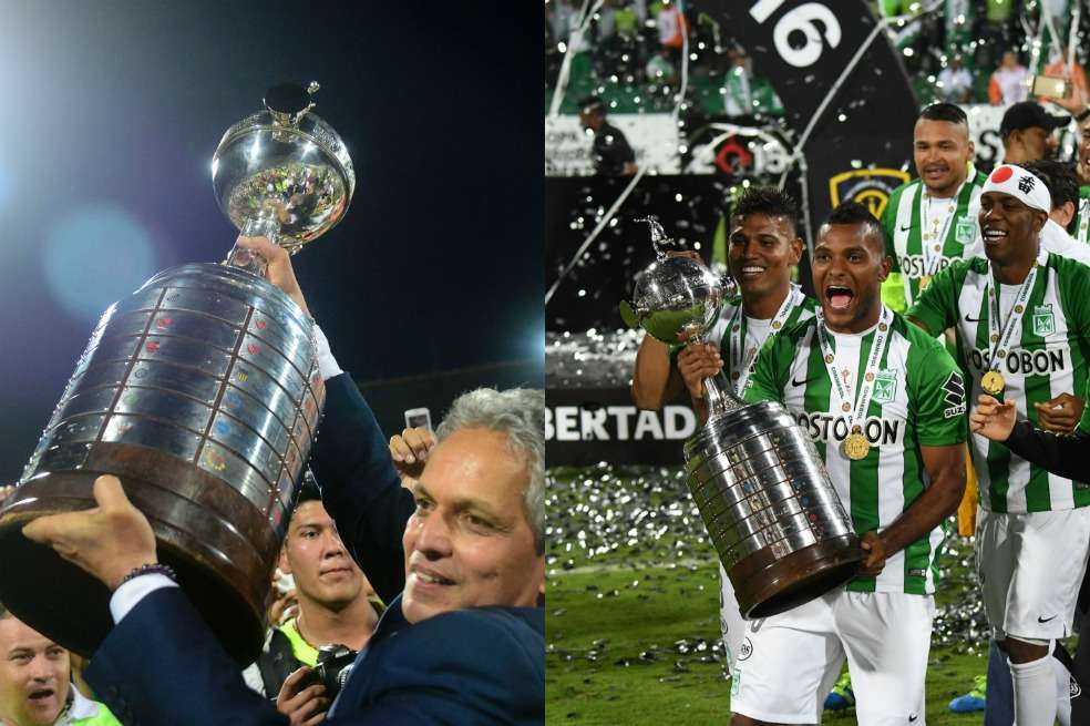 Reinaldo Rueda, el mejor técnico de Suramérica en 2016 - Borja marcó los goles del título de la Libertadores. / AFP
