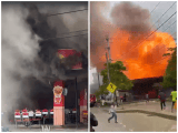 Asadero de pollos quedó destruido tras explosión de pipeta de gas en Turbo
