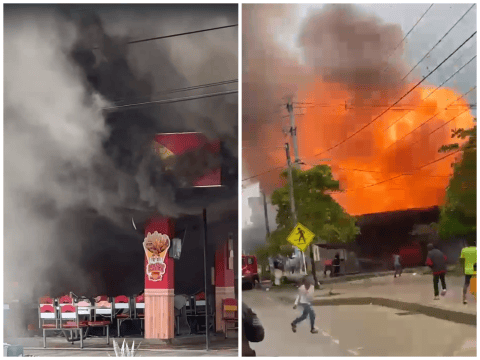 Asadero de pollos quedó destruido tras explosión de pipeta de gas en Turbo
