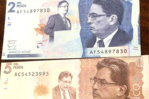 Billetes con la cara de Carrasquilla: la protesta de un representante contra minhacienda