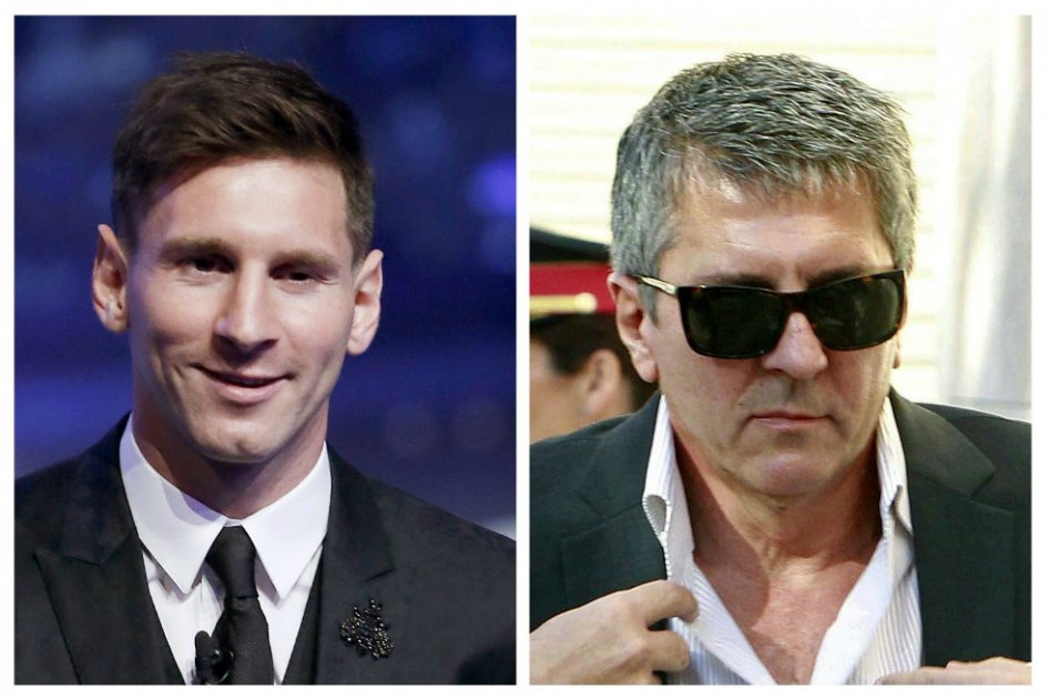 Lionel Messi y su padre Jorge Horacio Messi, acusados de tres delitos contra la hacienda pública española. / EFE