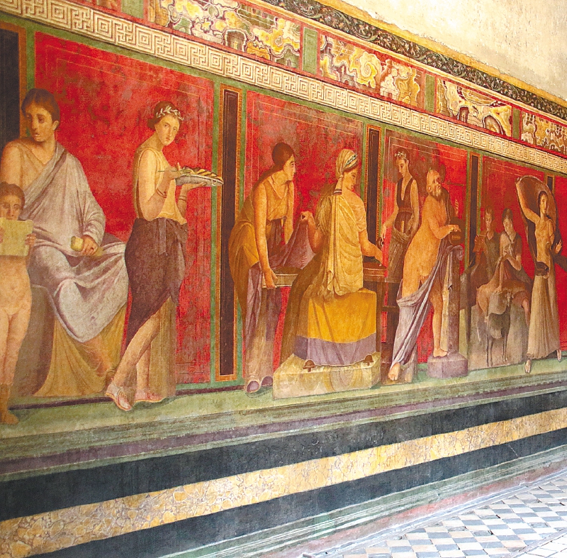 Mural de la Villa de los Misterios. / Raffaele Pagani - Wikimedia Commons