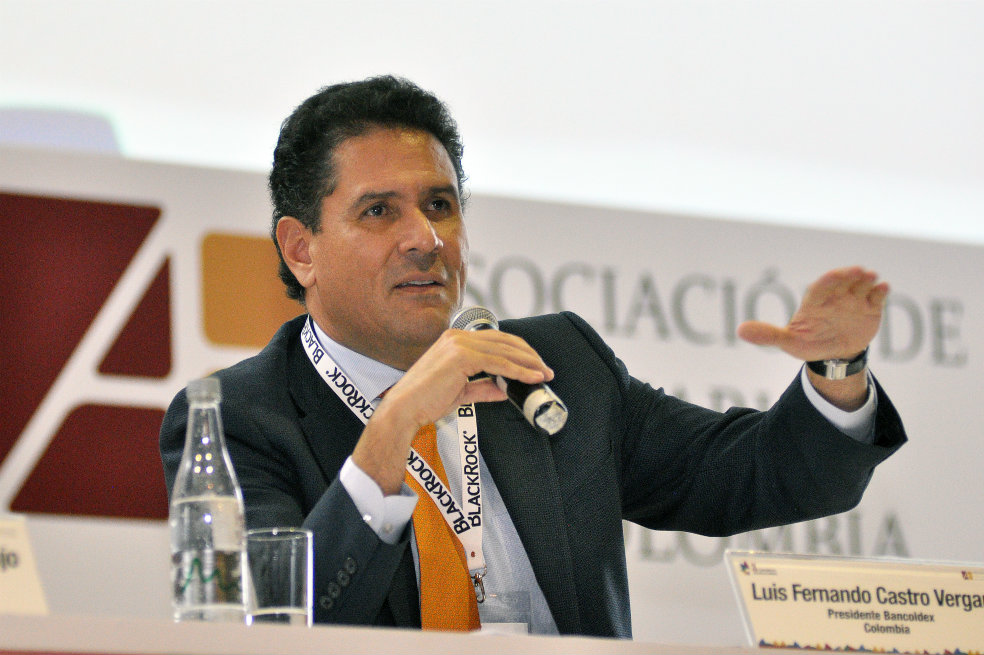 Luis Fernando Castro en su intevención durante el tercer congreso de Asofiduciarias en Cali. / Enrique Mendoza